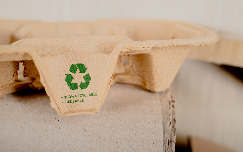 Recycled packaging